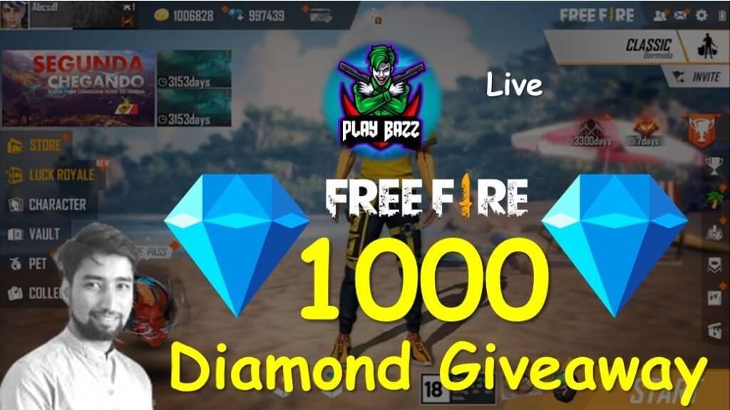 Free Fire Diamond Giveaway 