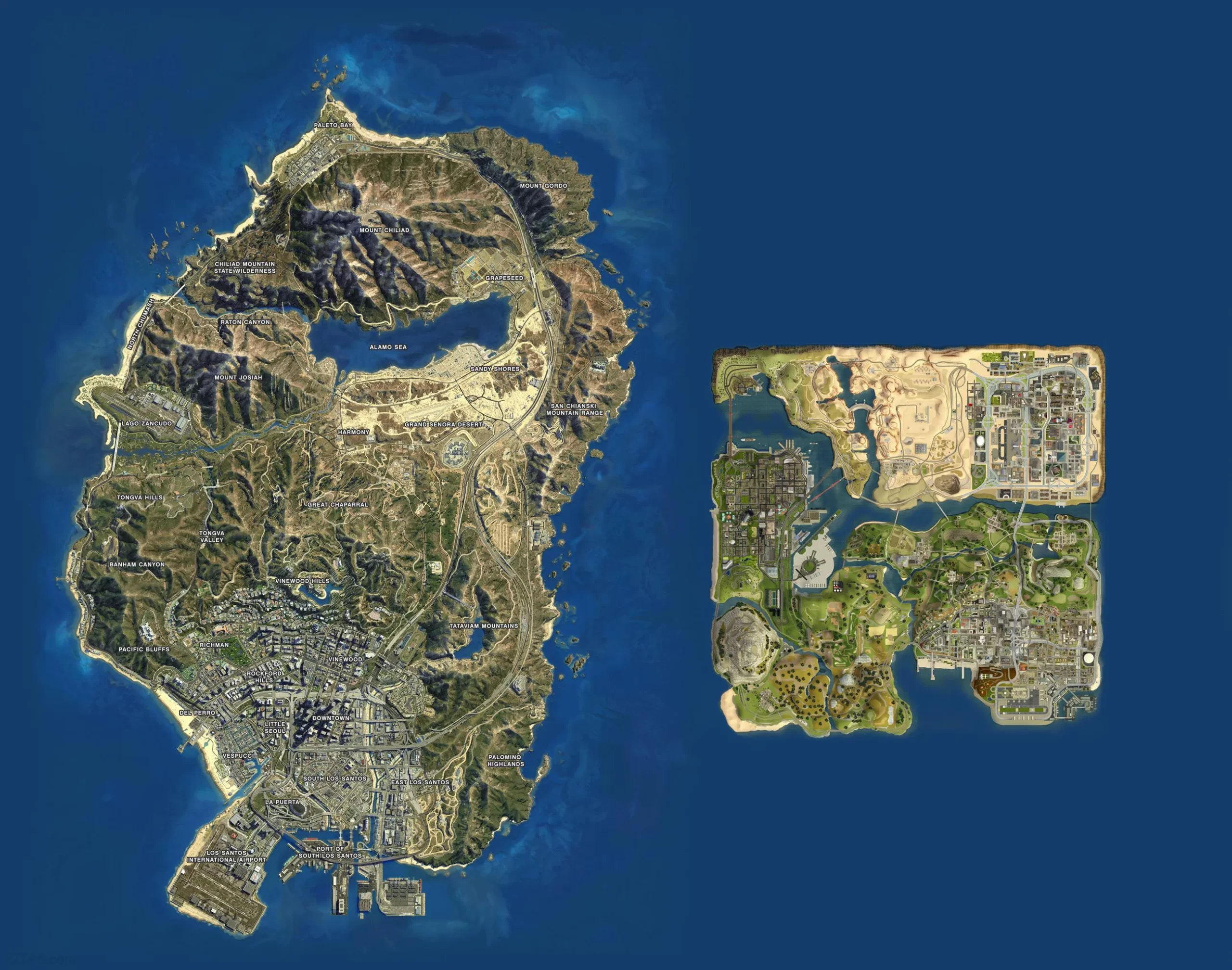 GTA"s Los Santos and Blaine County: Comparison between two and Exploration