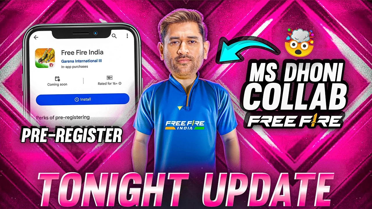 Free Fire India MS Dhoni Collaboration